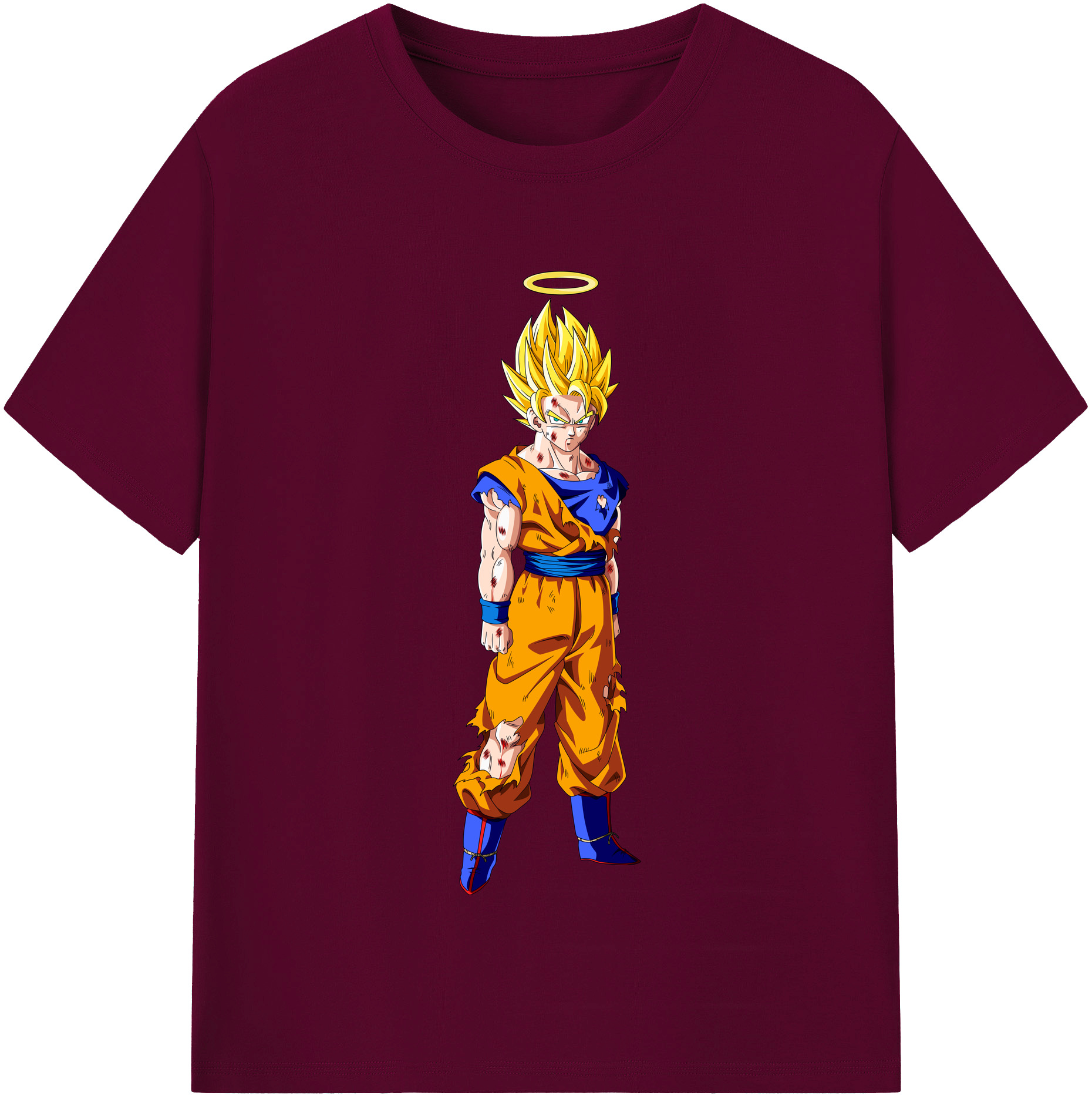 （画像用） ドラゴンボール 孫悟空（そん ごくう）Son Goku カカロット DRAGON BALL Kakarotto レディースカジュアルプリントTシャツ（綿100％）